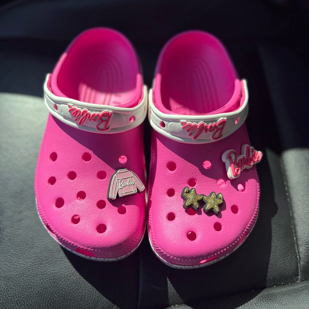 CROCS Barbie Vibrant Pink Clogs Size 7